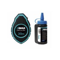 BIHUI Schlagschnur 30m mit Kreidepulver blau