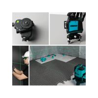 BIHUI Richtlaser 12 Linien grün 360° / Komplettset