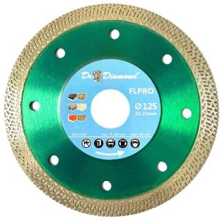 Dr. Diamond® Diamant Trennscheibe Fliese Turbo-Profi 1 x 125 mm Bohrung 22,23 mm