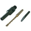 Clamp in spigot kit 6-edged conical, incl centering drill