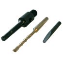 Clamp in spigot kit SDS conical, inkl centering drill