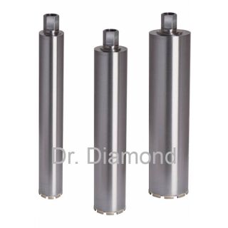 Diamantbohrkronen-Set7 - 3-teilig 1 1/4" UNC Nass/Trocken  450mm - Arbeitslänge