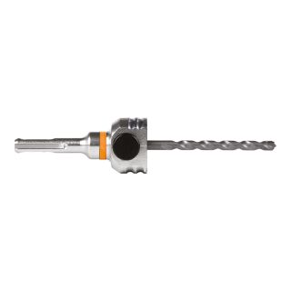 SDS Plus MXqs ONE CLICK arbor for multi-purpose hole saws incl. carbide tipped percussion pilot drill