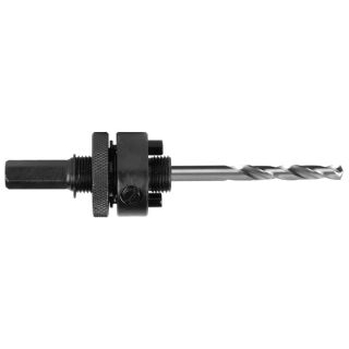 11 mm Sechskant Quick Turn-Lock Aufnahme für Bi-Metall & Mehrzweck Lochsägen (Ø 32 - 210 mm) inkl. HSS Zentrierbohrer