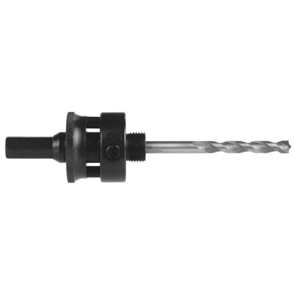 11 mm Hex "quick turn-lock" arbor for multi-purpse hole saws (Ø 32 - 210 mm) incl. carbide tipped pilot drill
