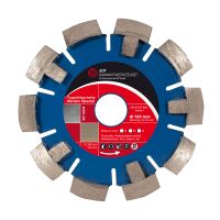 Fugenfrässcheibe Abrasiv Spezial Ø 125 mm / Segmenthöhe 10 mm / Segmentstärke 15 mm / Bohrung 22,23 mm