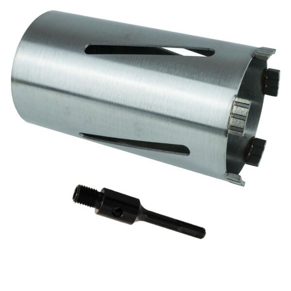 Laser Turbo diamond drill bit - Ø 127 mm / SDS Plus short (100 mm) incl. 1x ejector wedge / with centering drill bit