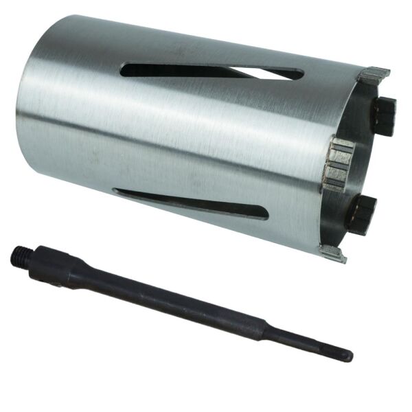 Laser Turbo diamond drill bit - Ø 62 mm / SDS Plus long (200 mm) incl. 1x ejector wedge / with centering drill bit