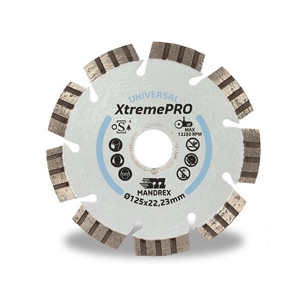 MandreX Diamanttrennscheibe Universal XtremePRO Ø 125 mm Bohrung 22,23 mm