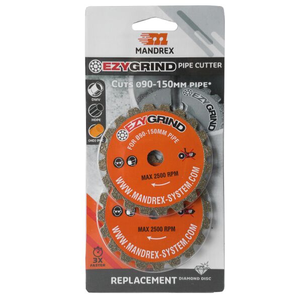 MandreX Diamond Replacement Discs EzyGrind - Large 2 pieces/pack