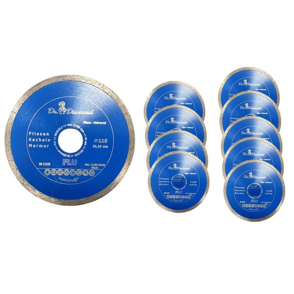 10x 125 mm FLU Universal